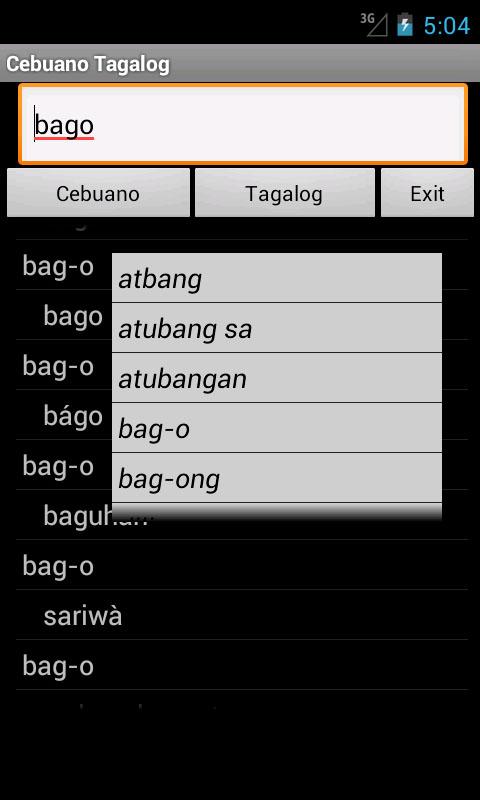 Cebuano Tagalog Dictionaryのおすすめ画像1