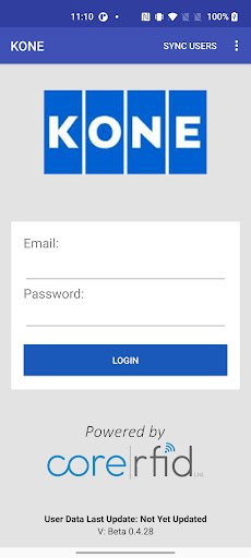 Android application KONE Door Entrance Protection screenshort