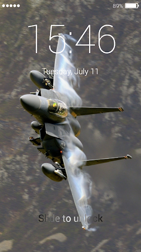 Jet Fighter Lock Screen