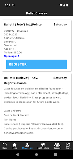 Kelly School of Dance NOLA Screen 3