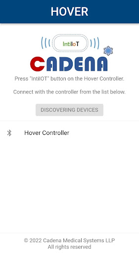 Android application Hover IntiIoT screenshort