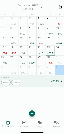 Android application MyRevenue screenshort