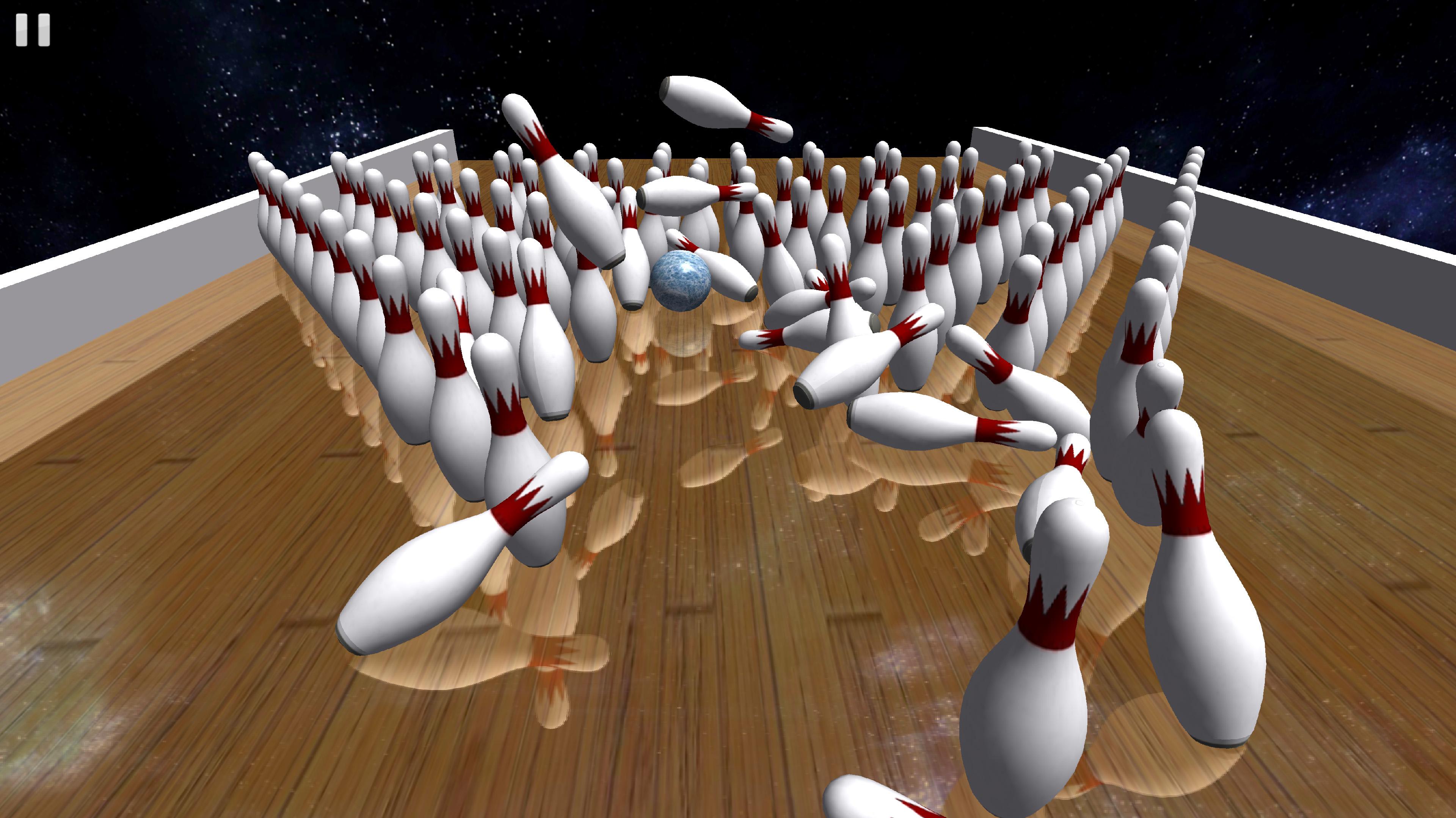 Android application Galaxy Bowling ™ 3D screenshort