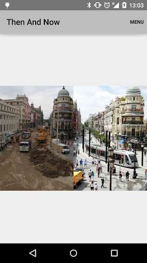 Android application Then And Now screenshort