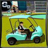 City Golf Cart Driving  -  3D Hotel Pick & Drop Sim icon