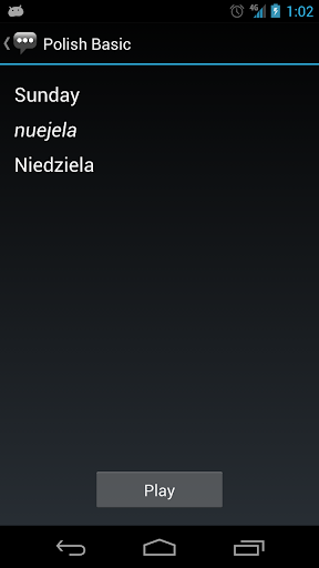 Polish Basic Phrases Screen 3