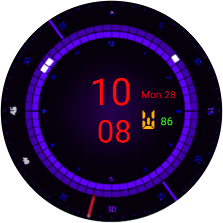 Digital Watch Face Q26 Screen 3