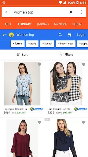 All in One Shopping and Price Screen 3