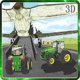 Tractor Transport Airplane 3D icon