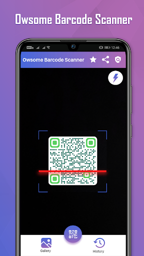 Android application Owsome Barcode Scanner screenshort