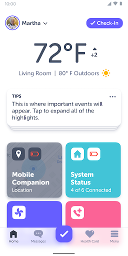 Android application Aloe Care Health: Elder Safety screenshort