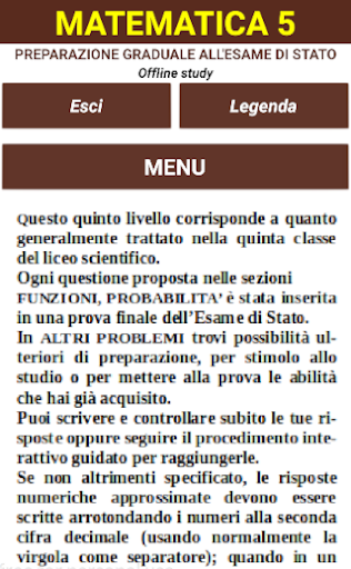 Android application Matematica 5 offline screenshort