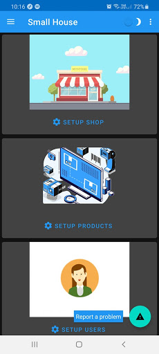 Android application Small House screenshort