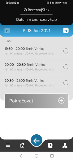 RezervujSi.sk klient Screen 3