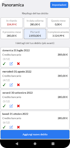Anteprima dell'app