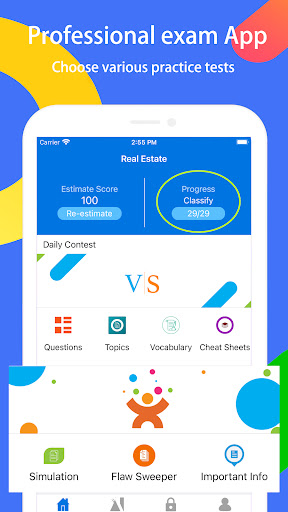 Android application Real Estate Exam Expert screenshort