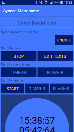 Android application Synced Metronome screenshort