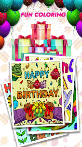 Birthday Greeting Cards Color