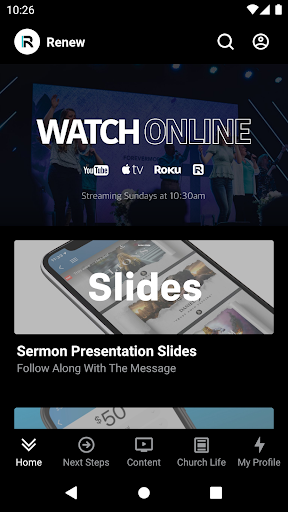 Screenshot of Renew Bible Church