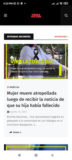Android application ViralaToa screenshort