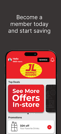 Android application JL Market Rewards screenshort