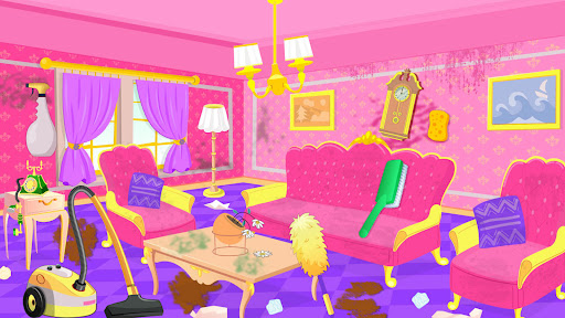 Princess Castle Cleaning Game Screen 3