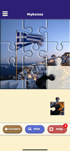 Android application Mykonos Sightseeing Puzzle screenshort