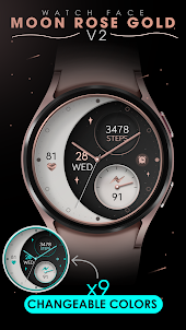 Moon Rose Gold v2 watch face