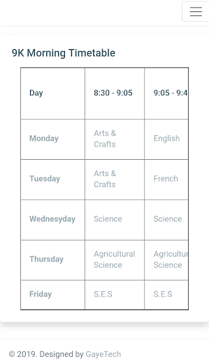 Android application ABC School screenshort