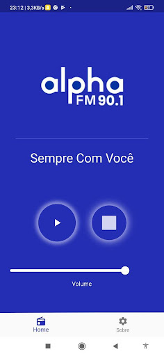Android application Rádio Alpha 90.1 FM - Curitiba screenshort