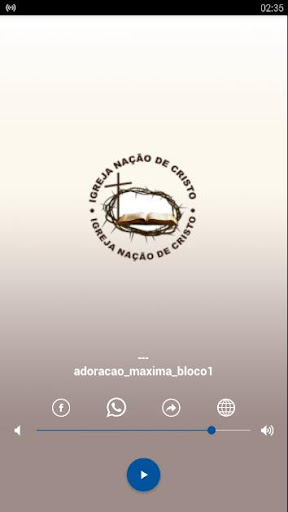 Android application Rádio Nação de Cristo screenshort