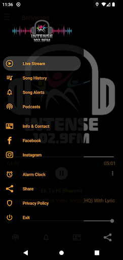 Intense 102.9 FM Screen 2