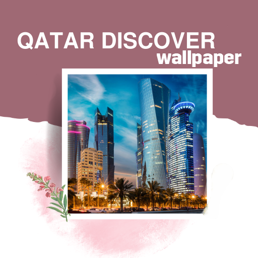 qatar discover wallpaper logo