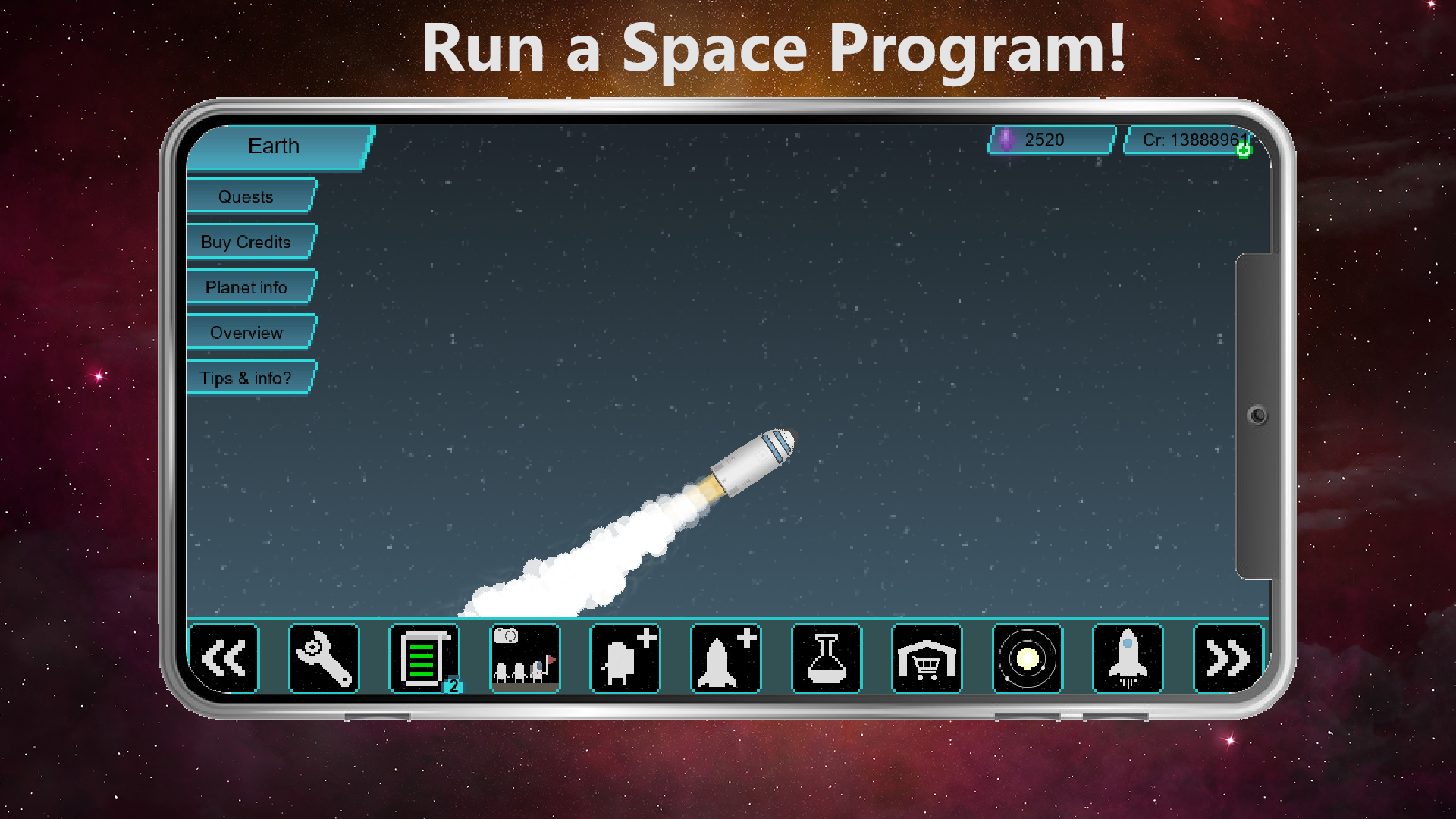run space program in tiny space program
