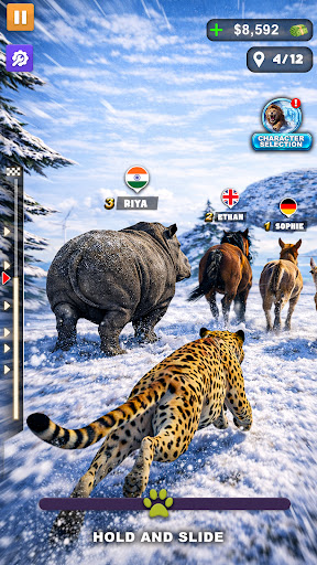 Vahşi Hayvan Koşusu Yarışı 3D ekran görüntüsü