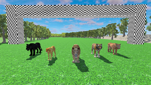 Android application Wild Animals Race Simulator 3D screenshort