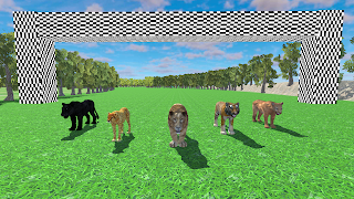 Wild Animals Race Simulator 3D - Screenshot 1