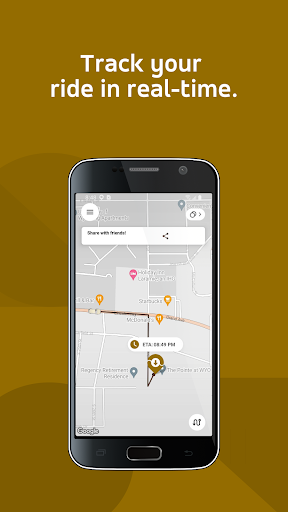 Screenshot of UWYO SafeRide