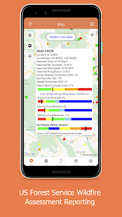 Wildfire - Tangkapan Layar Info Peta Api