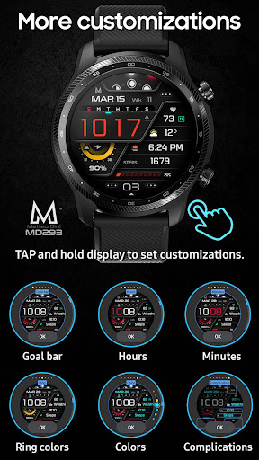 MD293 Digital watch face screenshot 5