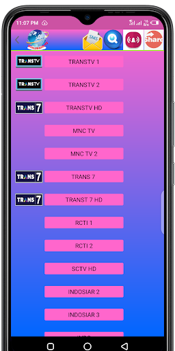 ONLINE TV /RADIO STATIONS Screen 3