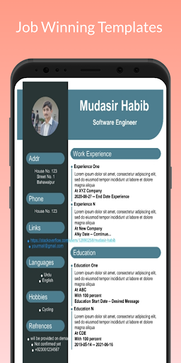 CV Maker For Job Build Resume