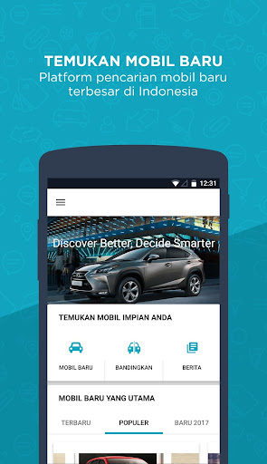 Android application OTO.com - Baru, Mobil Bekas & screenshort