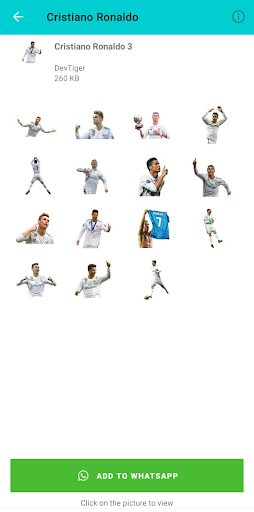 Cristiano Ronaldo Stickers Screen 3