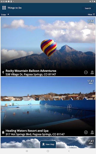Screenshot of Visit Pagosa Springs