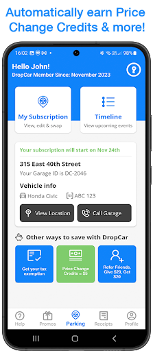DropCar Parking NYC Screen 3