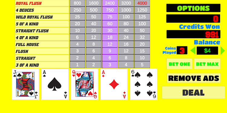 Deuces Wild - Video Poker - 1.91 - (Android)