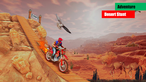 Android application Tricky Bike Stunt - Bike Games screenshort