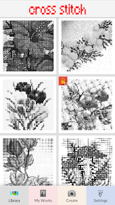 Cross Stitch Flower Pixelのおすすめ画像1