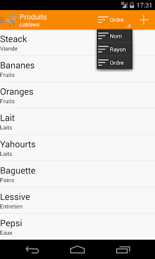 EZGrocery Screen 3